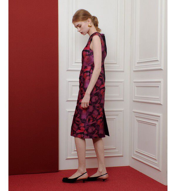 LOULOU WILLOUGHBY「【LOULOU WILLOUGHBY】LIMONTA ジャガードノースリワンピース」|ワンピース|