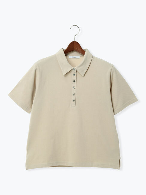 Te chichi「コットンカットカノコポロシャツ」|Tシャツ・カットソー|ベージュ