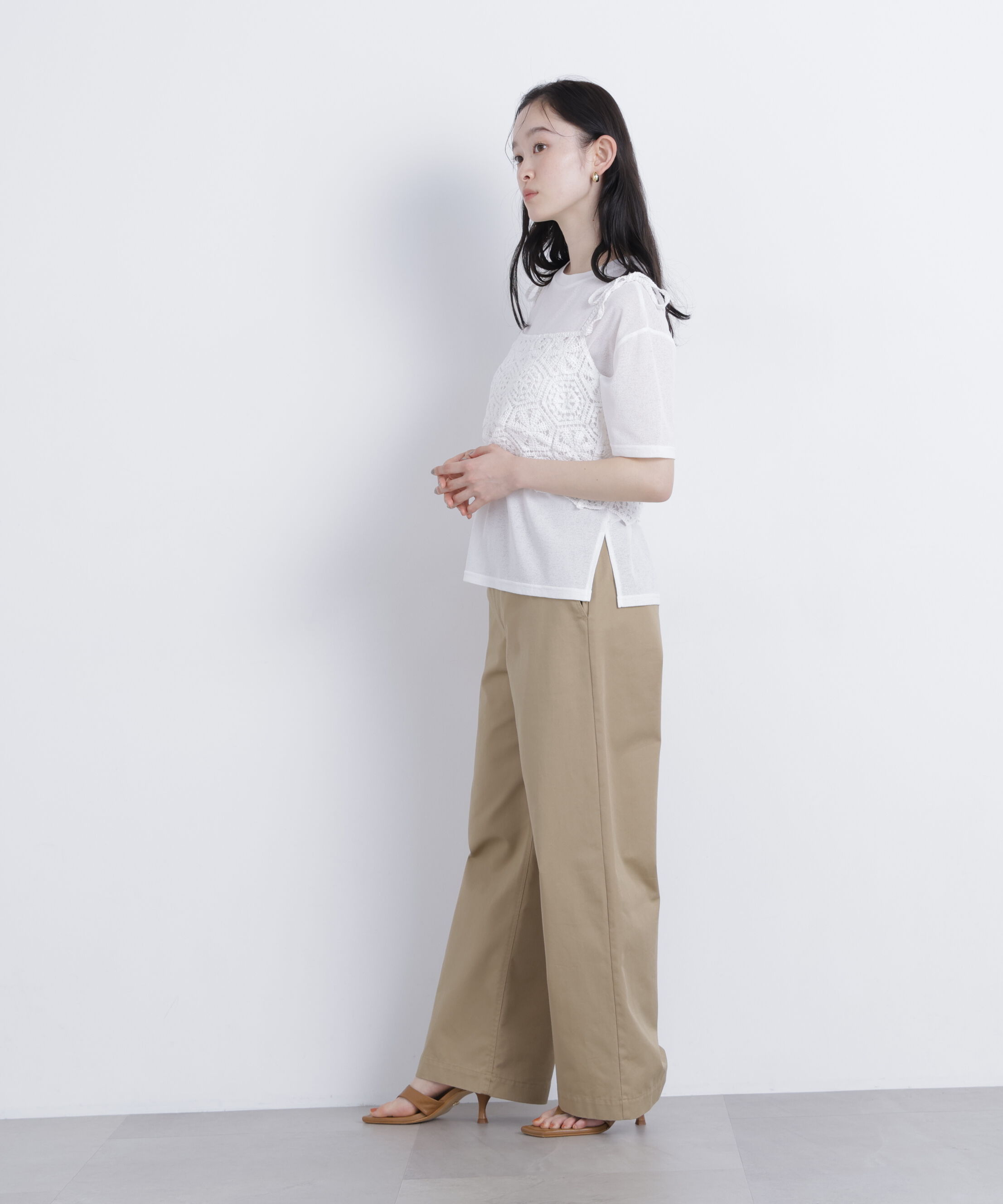  「〈N.〉スラブ天竺カットソー半袖」|Tシャツ・カットソー|