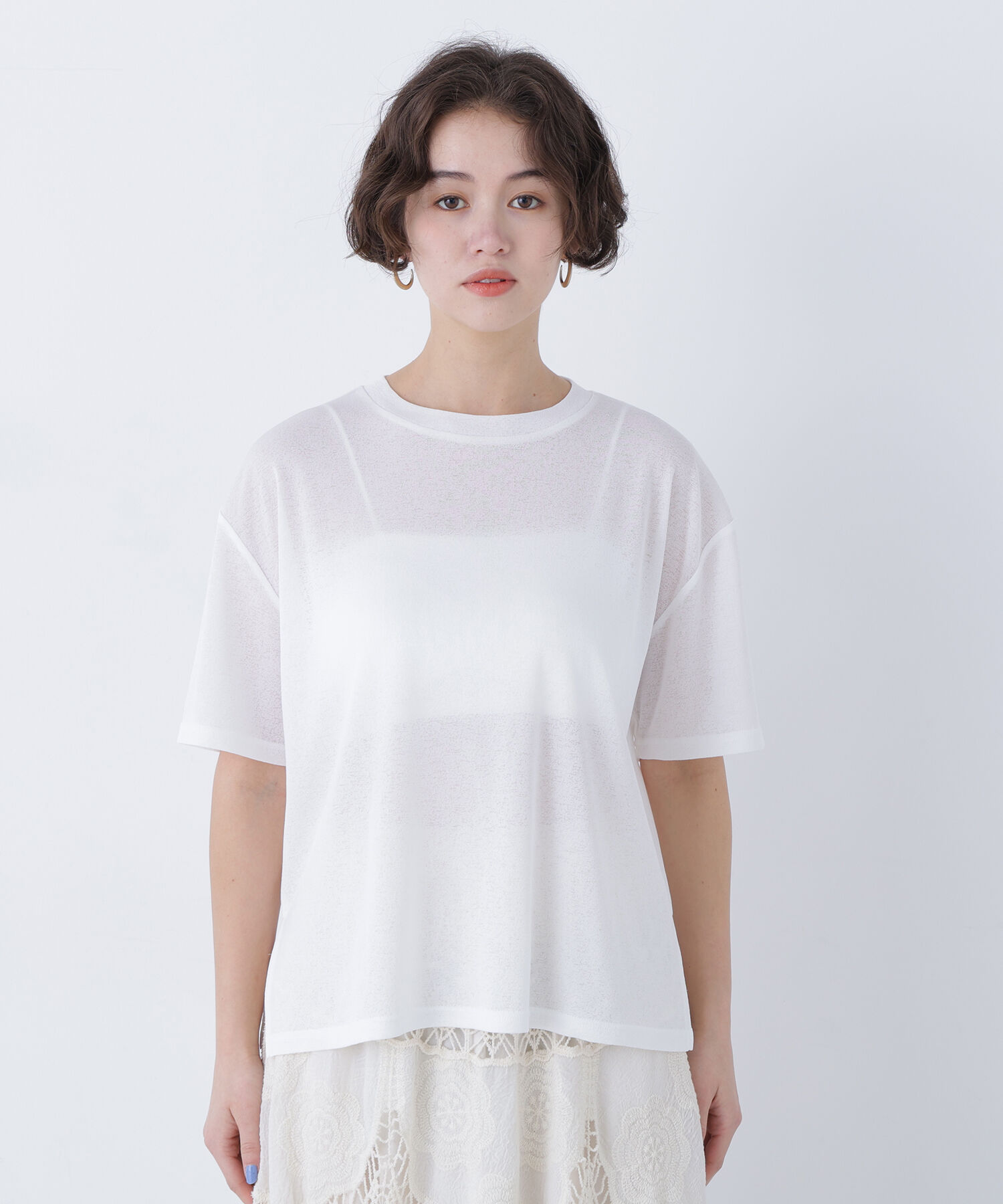  「〈N.〉スラブ天竺カットソー半袖」|Tシャツ・カットソー|