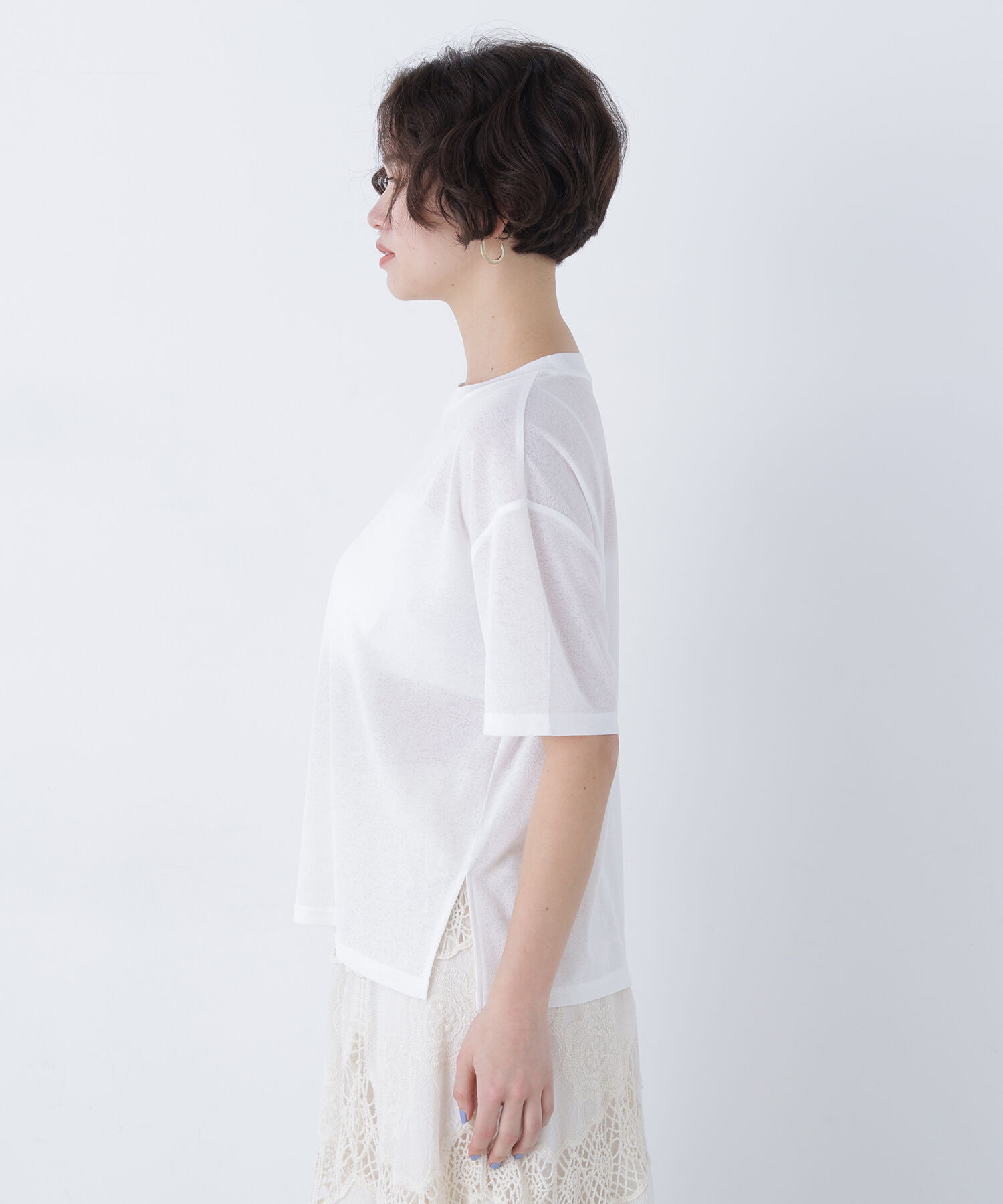 「〈N.〉スラブ天竺カットソー半袖」|Tシャツ・カットソー|