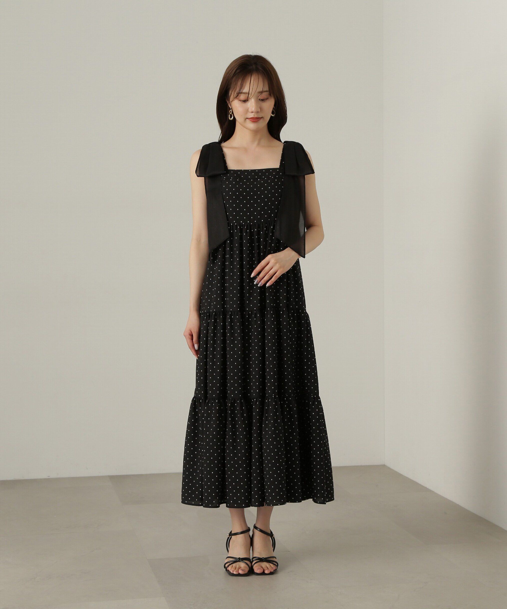 PROPORTION BODY DRESSING「ショルダーリボンティアードワンピース」|ワンピース|