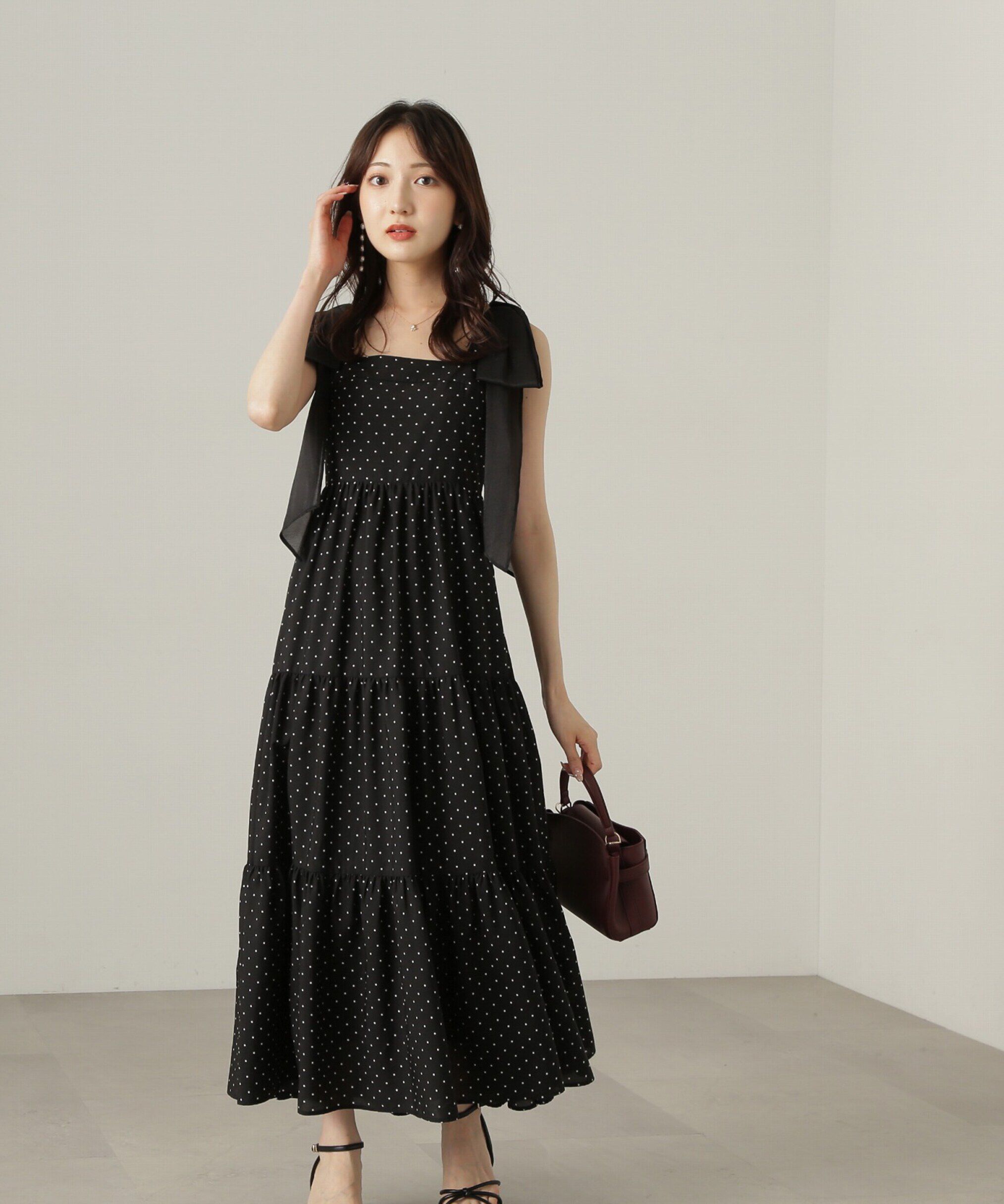 PROPORTION BODY DRESSING「ショルダーリボンティアードワンピース」|ワンピース|