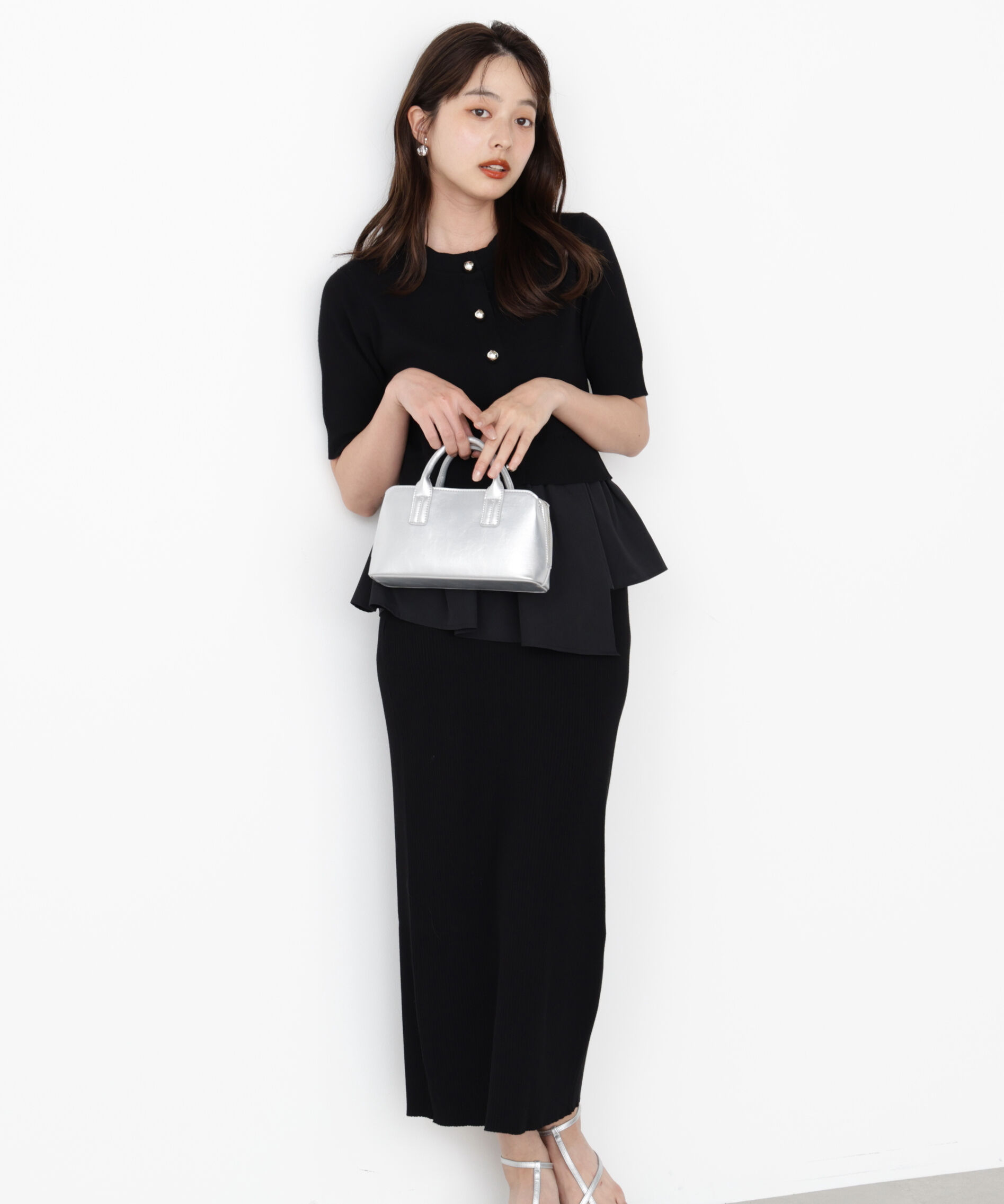 PROPORTION BODY DRESSING「レイヤード風ニットセットアップ」|ワンピース|