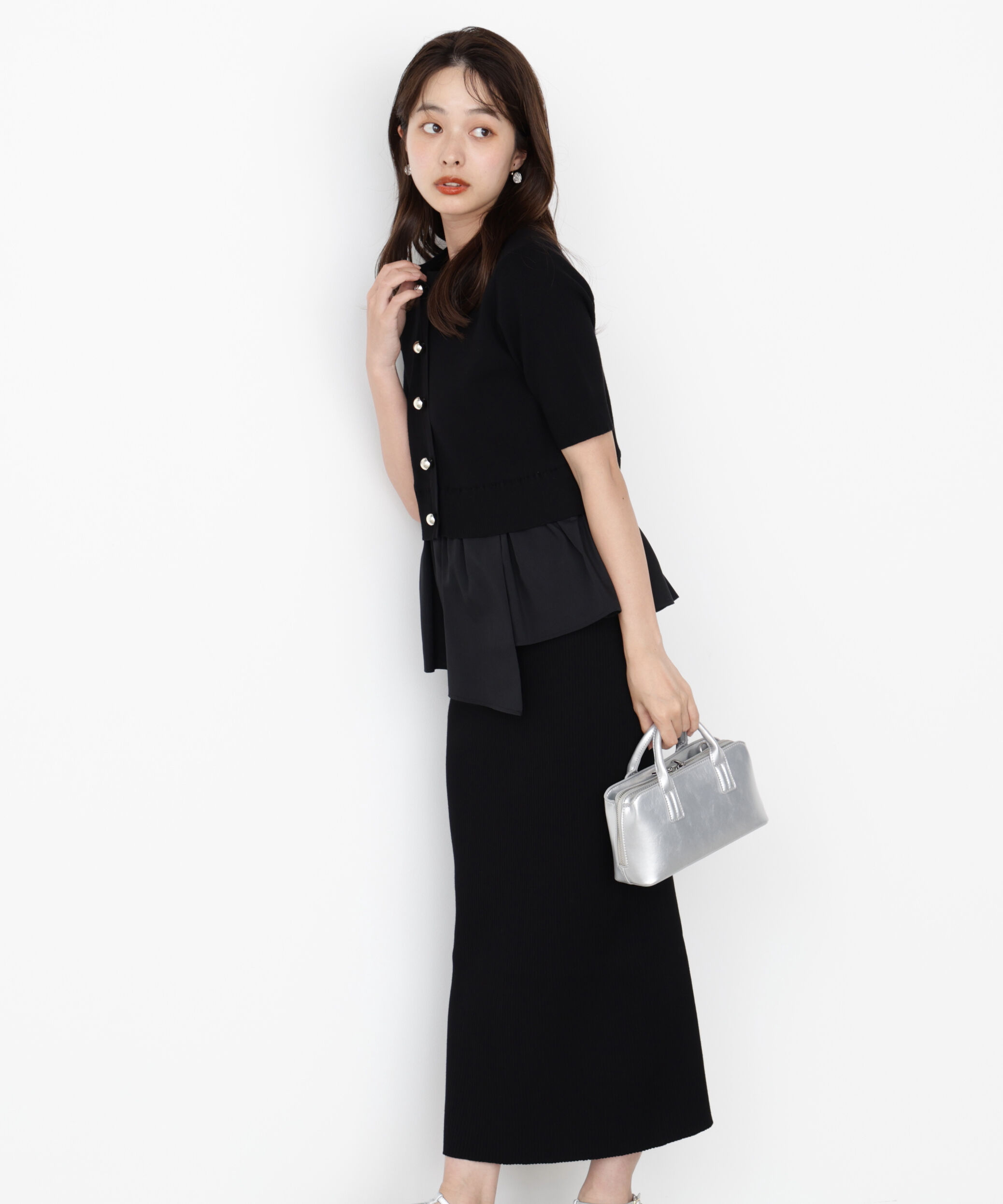 PROPORTION BODY DRESSING「レイヤード風ニットセットアップ」|ワンピース|