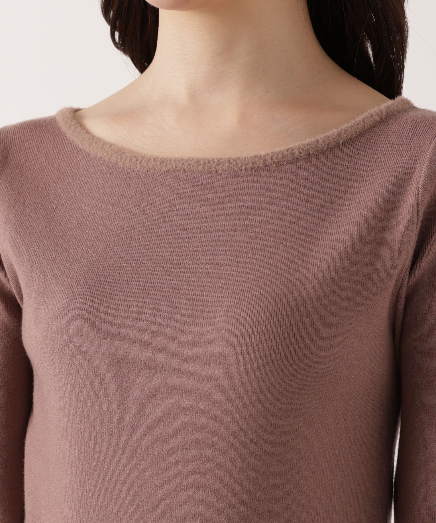 PROPORTION BODY DRESSING「ミニフェザー部分スリーブニット  25AW」|ニット・セーター|