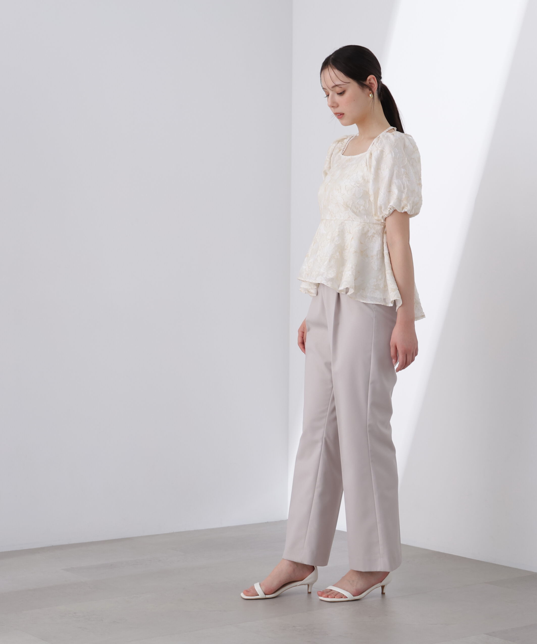 PROPORTION BODY DRESSING「＜Ｌ＞バルーンスリーブペプラムセットアップ」|ワンピース|