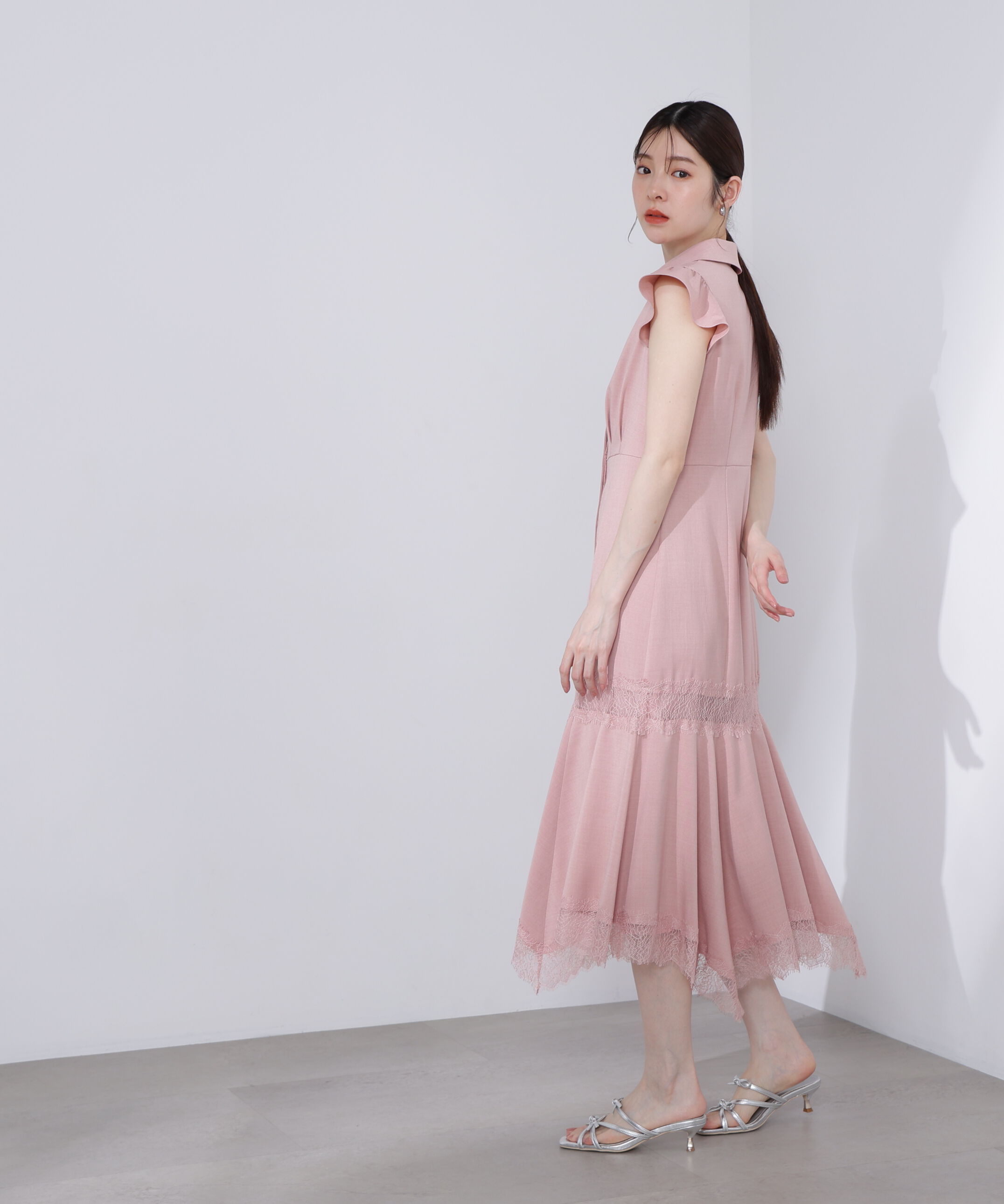 PROPORTION BODY DRESSING「＜Ｌ＞レーストリムシャツワンピース」|ワンピース|