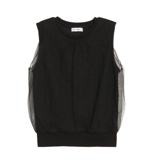 CALNAMUR「SHEER COVER NO SLEEVE TOPS/シアーカバーノースリーブトップス」|Tシャツ・カットソー|