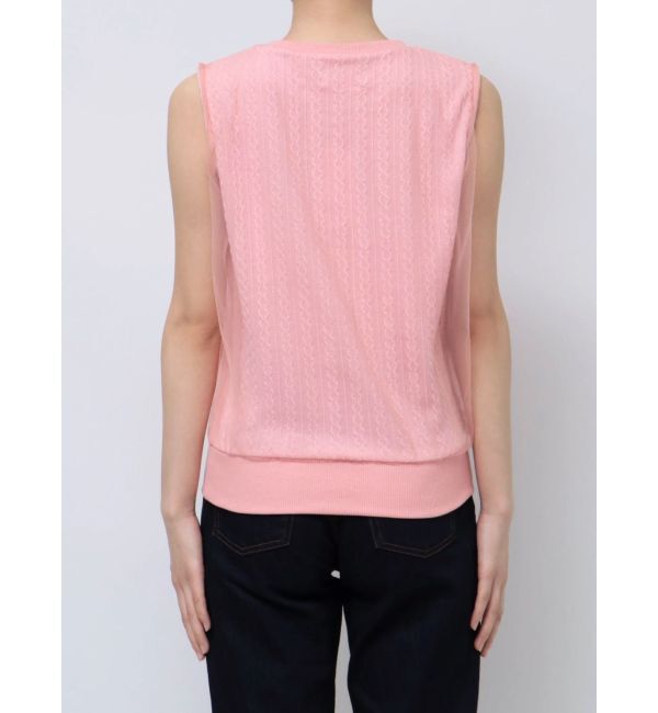 CALNAMUR「SHEER COVER NO SLEEVE TOPS/シアーカバーノースリーブトップス」|Tシャツ・カットソー|