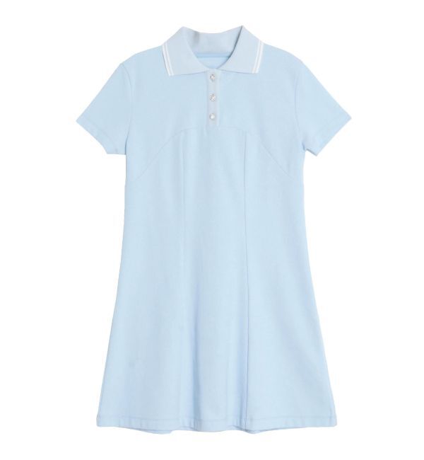 CALNAMUR「BACK OPEN POLO OP/バックオープンポロワンピース」|ワンピース|