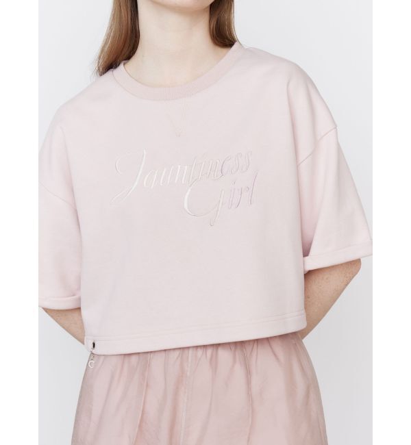 CALNAMUR「GRADATION LOGO HALF SLEEVE SWEAT/グラデーションロゴハーフスリーブスウェット」|Tシャツ・カットソー|
