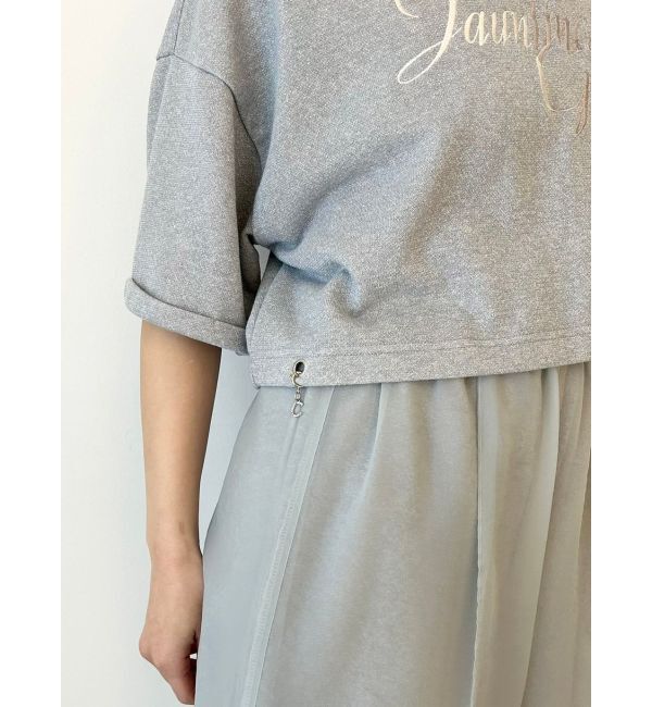 CALNAMUR「GRADATION LOGO HALF SLEEVE SWEAT/グラデーションロゴハーフスリーブスウェット」|Tシャツ・カットソー|