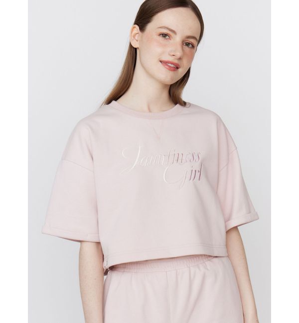 CALNAMUR「GRADATION LOGO HALF SLEEVE SWEAT/グラデーションロゴハーフスリーブスウェット」|Tシャツ・カットソー|