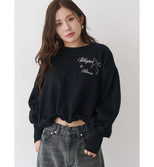 CALNAMUR「バックリボンスウェットトップス」|Tシャツ・カットソー|