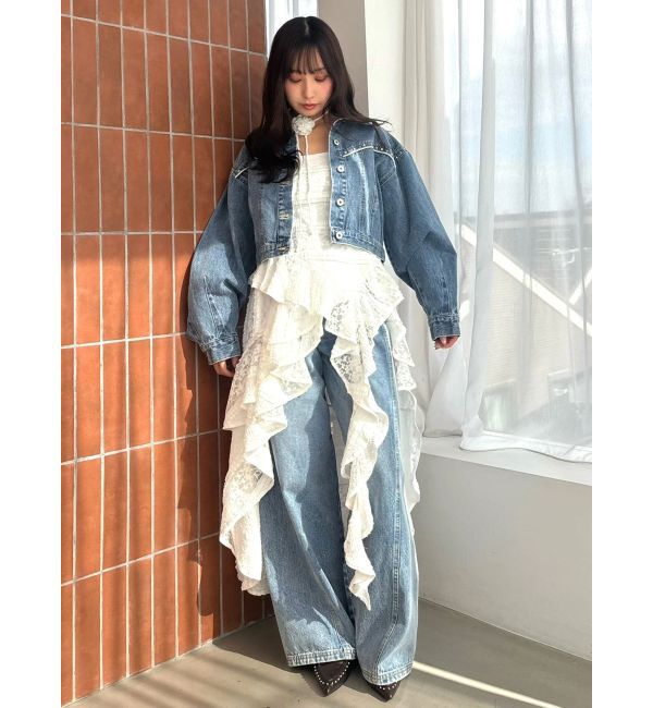 CALNAMUR「アシンメトリーヘムワンピース」|ワンピース|
