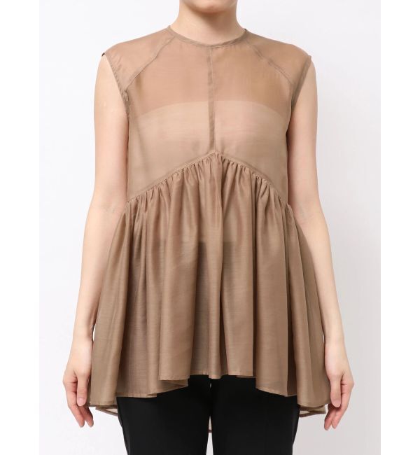 ELENDEEK「SHEER PEPLUM BL」|シャツ・ブラウス|