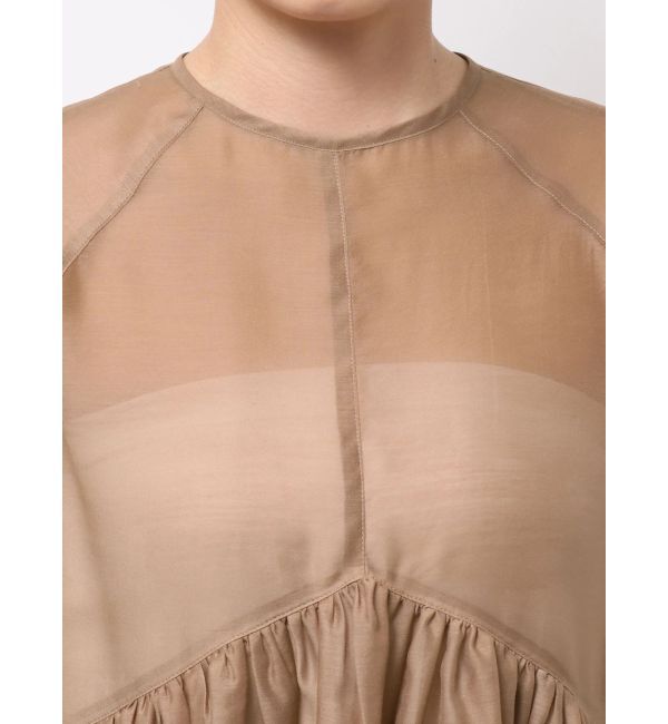 ELENDEEK「SHEER PEPLUM BL」|シャツ・ブラウス|