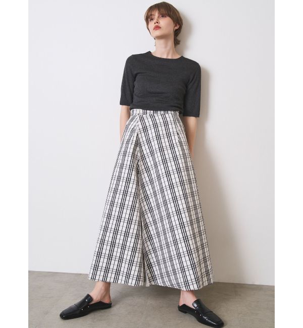 ELENDEEK「REVERSIBLE CHECK PLAIN SK」|スカート|