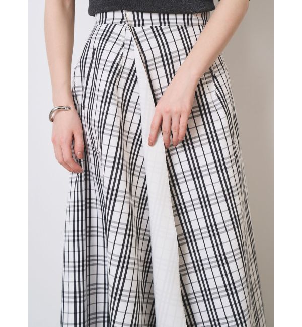 ELENDEEK「REVERSIBLE CHECK PLAIN SK」|スカート|
