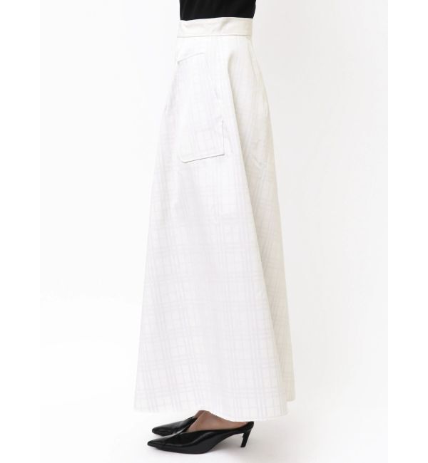 ELENDEEK「REVERSIBLE CHECK PLAIN SK」|スカート|