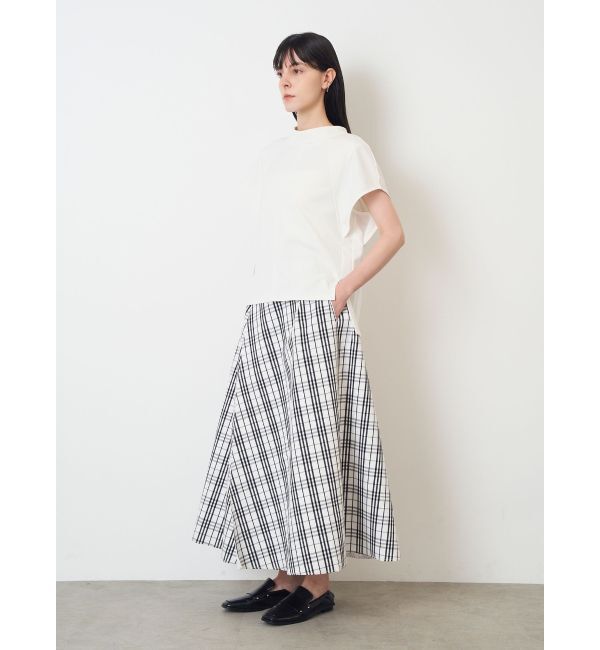 ELENDEEK「REVERSIBLE CHECK PLAIN SK」|スカート|
