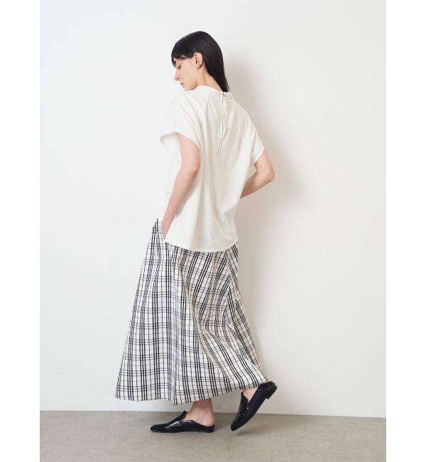 ELENDEEK「REVERSIBLE CHECK PLAIN SK」|スカート|