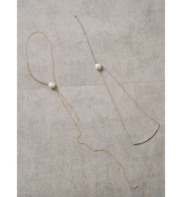 ELENDEEK「PEARL SLIDER NECKLACE」|ネックレス|