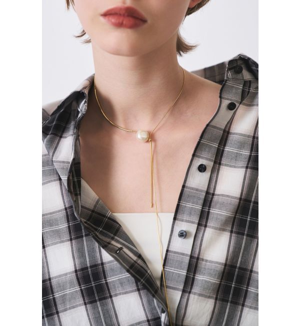 ELENDEEK「PEARL SLIDER NECKLACE」|ネックレス|