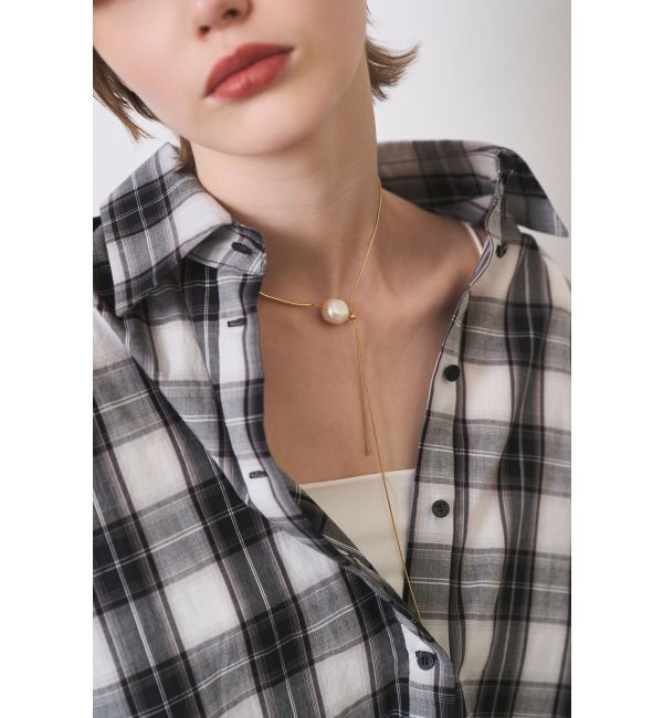 ELENDEEK「PEARL SLIDER NECKLACE」|ネックレス|