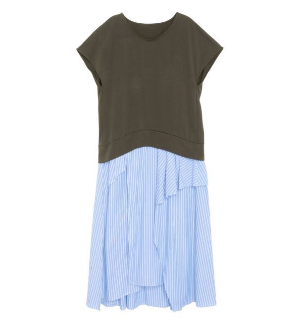 ELENDEEK「STRIPE COMBINATION OP」|ワンピース|