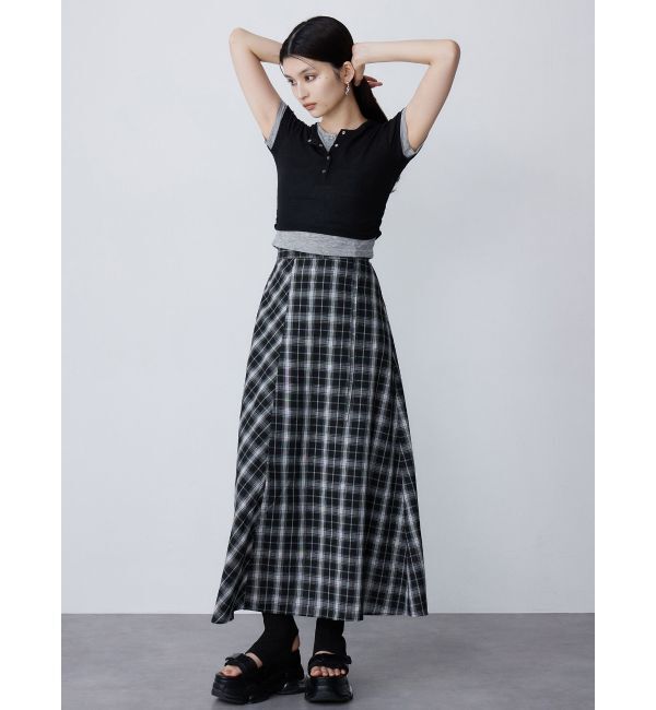 MURUA「ヘンリーネックレイヤードトップス」|Tシャツ・カットソー|