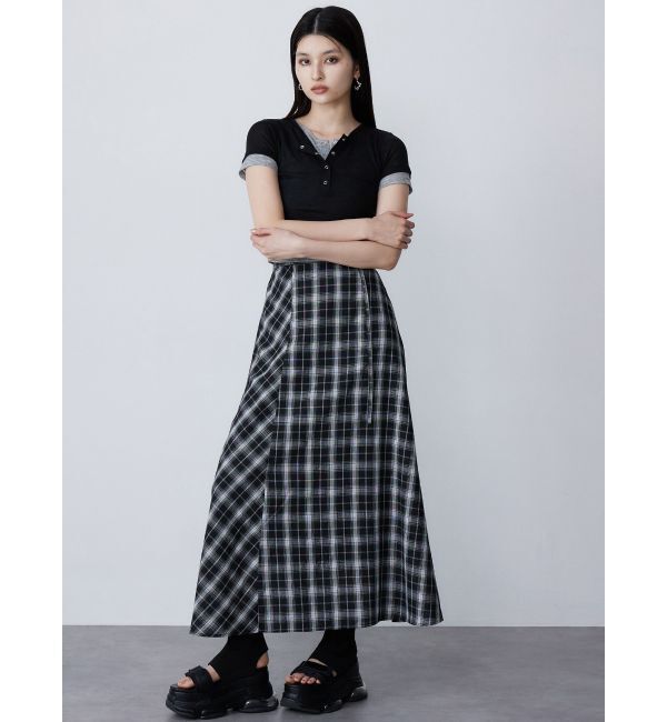 MURUA「ヘンリーネックレイヤードトップス」|Tシャツ・カットソー|