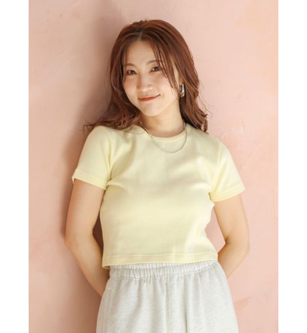 Ungrid「カラーフィットTee」|Tシャツ・カットソー|