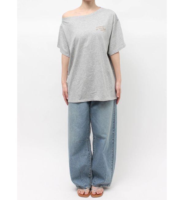 Ungrid「ワンショルロゴビッグTee」|Tシャツ・カットソー|