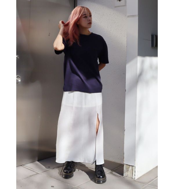 EVRIS「ディープスリットロングキャミワンピース」|ワンピース|