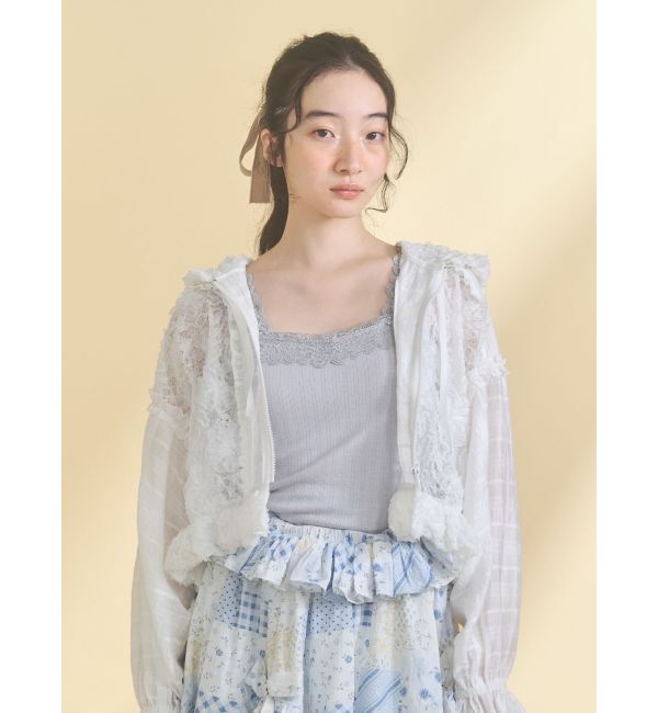 merry jenny「lace frame camisole tops」|キャミソール|
