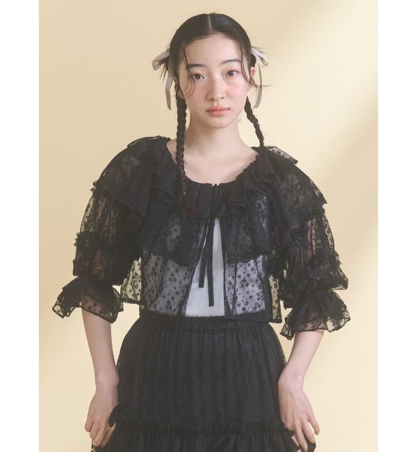 merry jenny「lace frame camisole tops」|キャミソール|