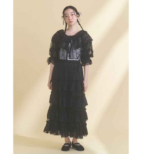 merry jenny「lace frame camisole tops」|キャミソール|