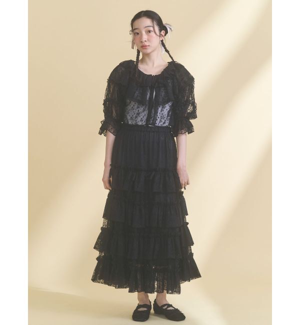 merry jenny「lace frame camisole tops」|キャミソール|