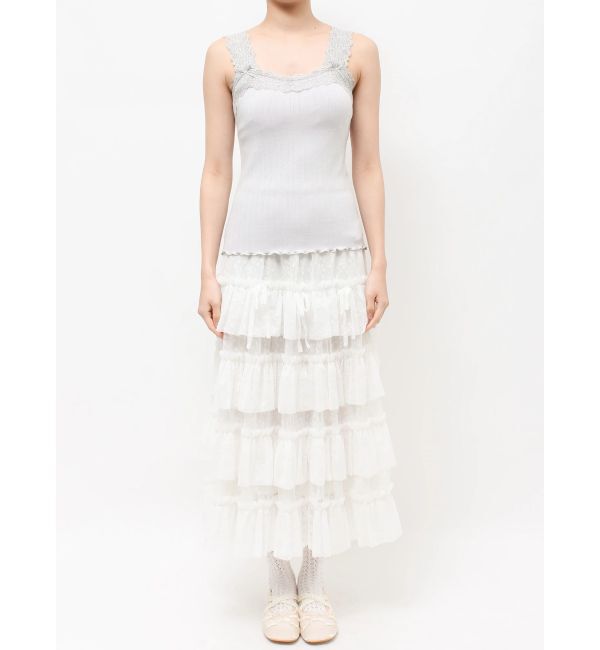 merry jenny「lace frame camisole tops」|キャミソール|