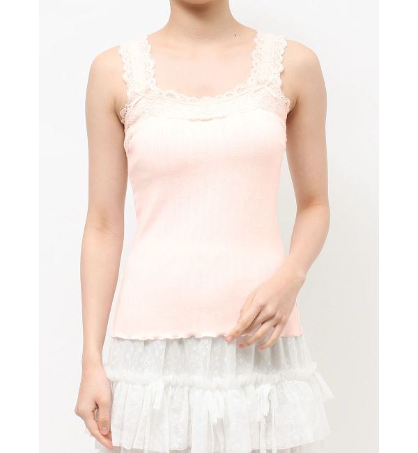 merry jenny「lace frame camisole tops」|キャミソール|