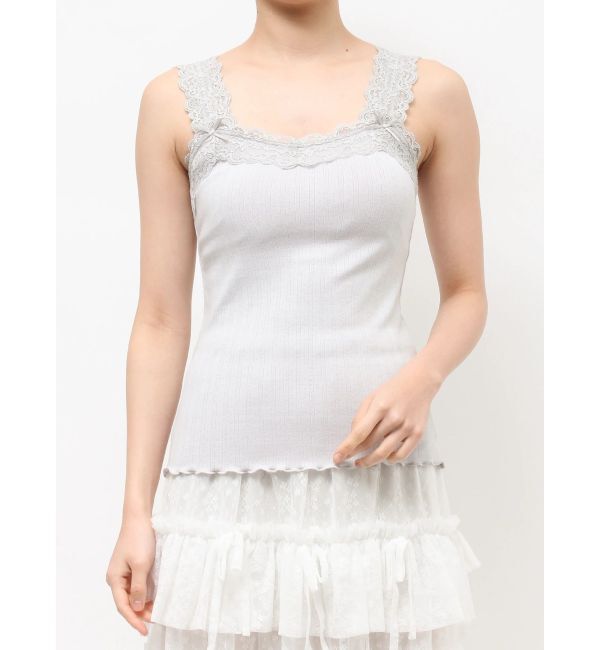 merry jenny「lace frame camisole tops」|キャミソール|