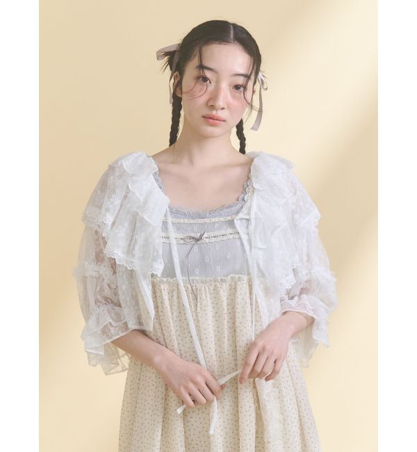 merry jenny「lace frame camisole tops」|キャミソール|