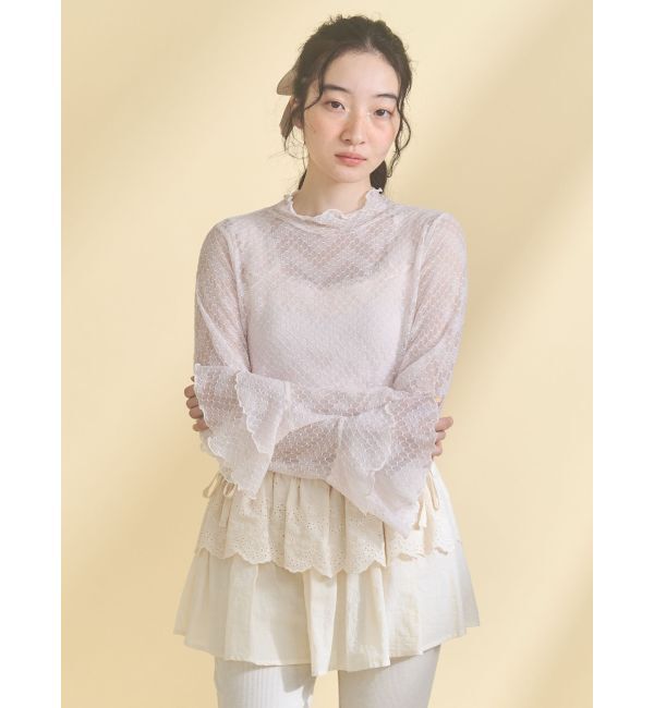 merry jenny「lace frame camisole tops」|キャミソール|