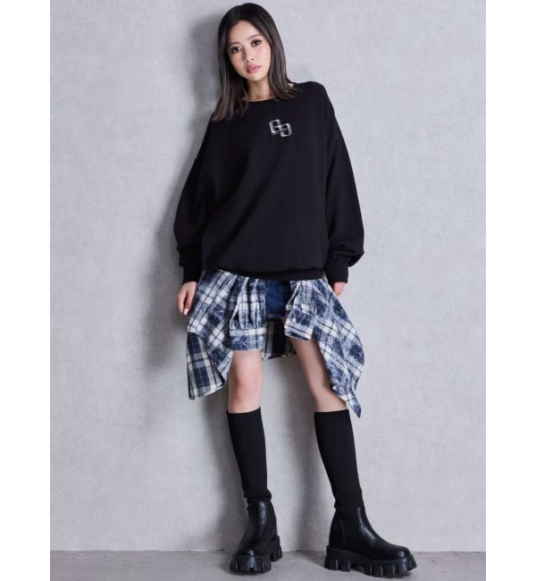 GYDA「GG BACK bijouプルオーバー」|Tシャツ・カットソー|