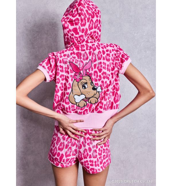 GYDA「GYDA&times;GALFY leopard pile マイクロショートパンツ」|その他|