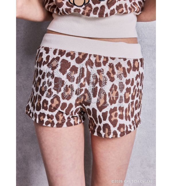 GYDA「GYDA&times;GALFY leopard pile マイクロショートパンツ」|その他|