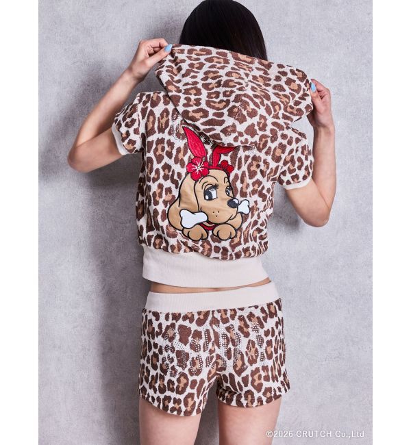 GYDA「GYDA&times;GALFY leopard pile マイクロショートパンツ」|その他|