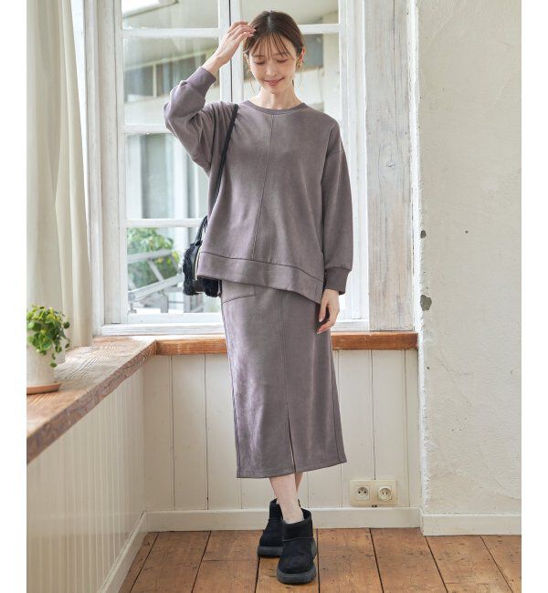ikka「ムートンショートヒールブーツ」|その他|